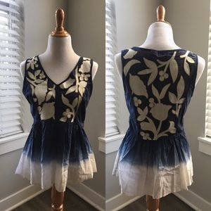 ombré embroidered tank from anthropologie